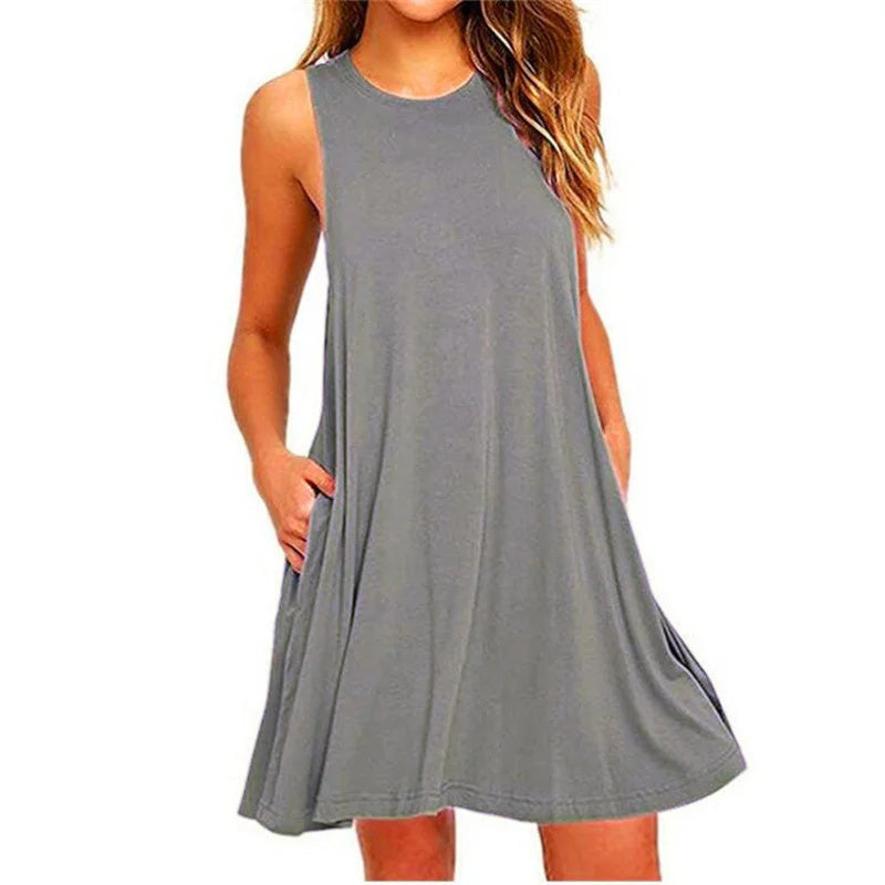 Mi-long classic dress for women | Seren -5