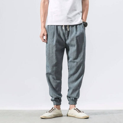 Comfort elastic waist trousers for men | Riku -9