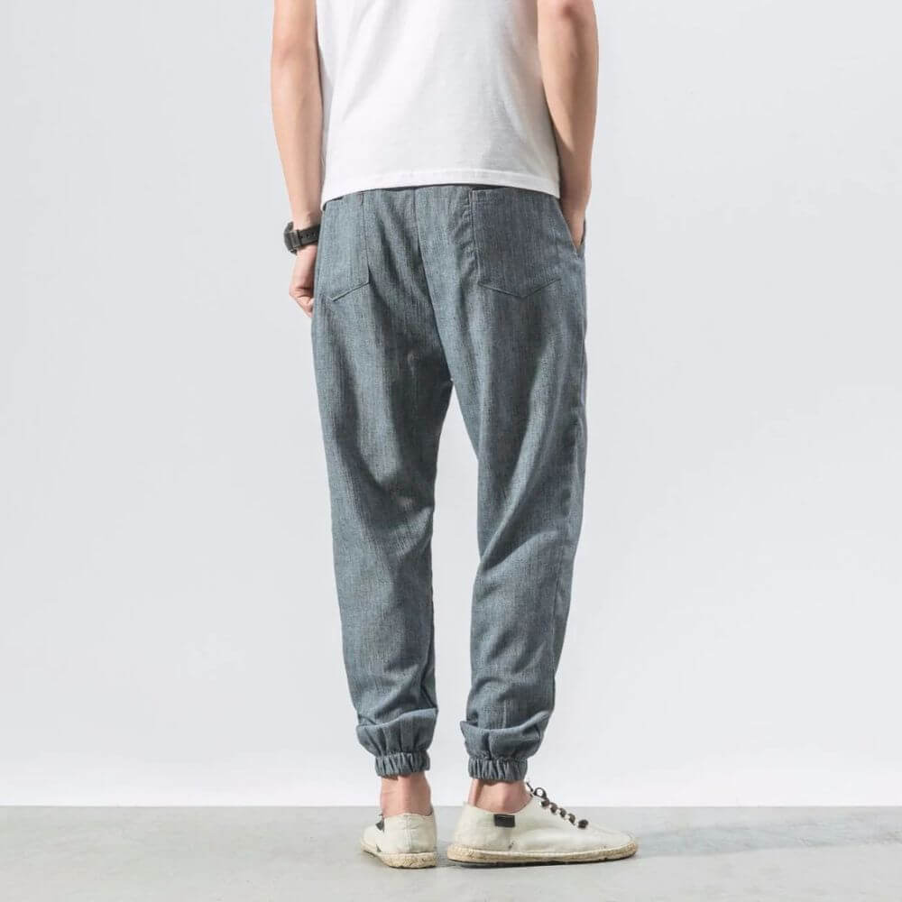 Comfort elastic waist trousers for men | Riku -10