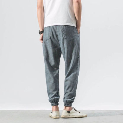 Comfort elastic waist trousers for men | Riku -10