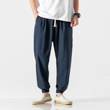 Comfort elastic waist trousers for men | Riku -2