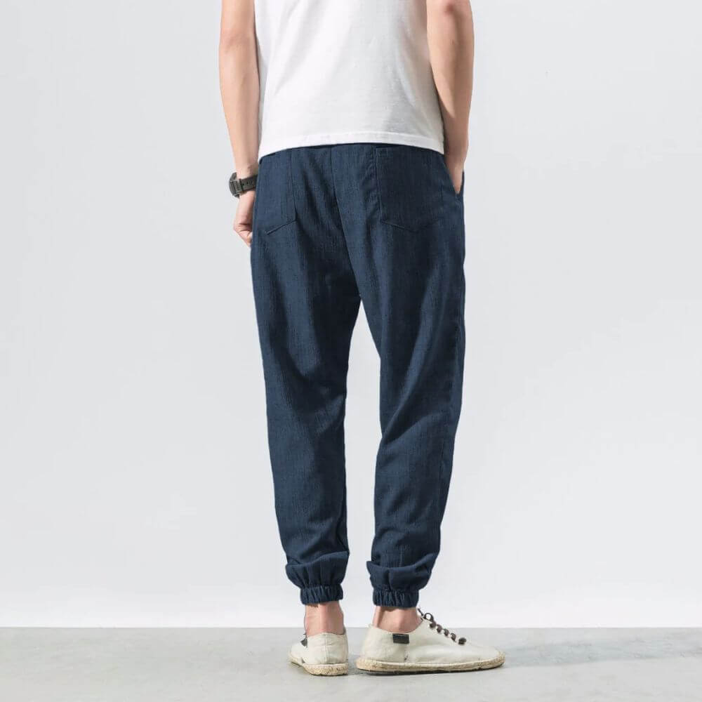 Comfort elastic waist trousers for men | Riku -19