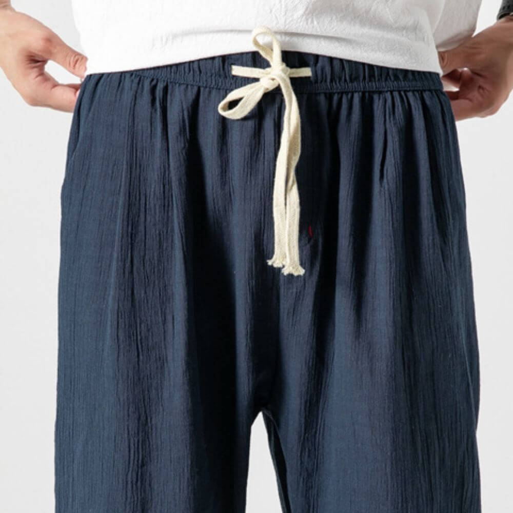 Comfort elastic waist trousers for men | Riku -3