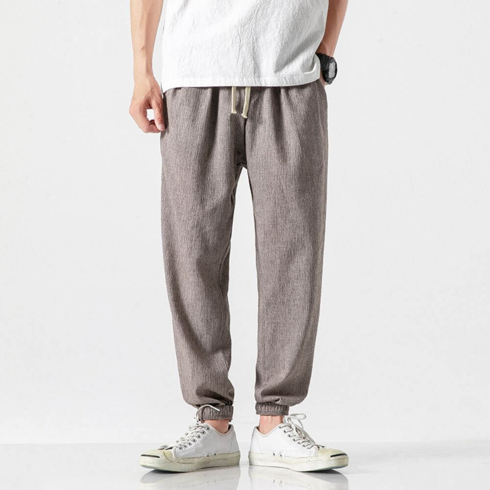 Comfort elastic waist trousers for men | Riku -15