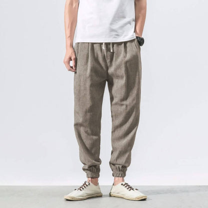 Comfort elastic waist trousers for men | Riku -13