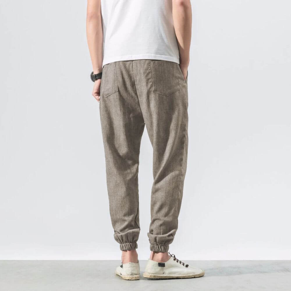 Comfort elastic waist trousers for men | Riku -14