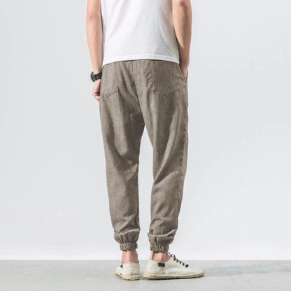 Comfort elastic waist trousers for men | Riku -14