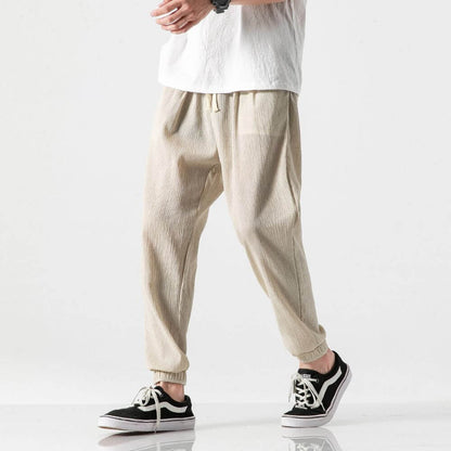 Comfort elastic waist trousers for men | Riku -16