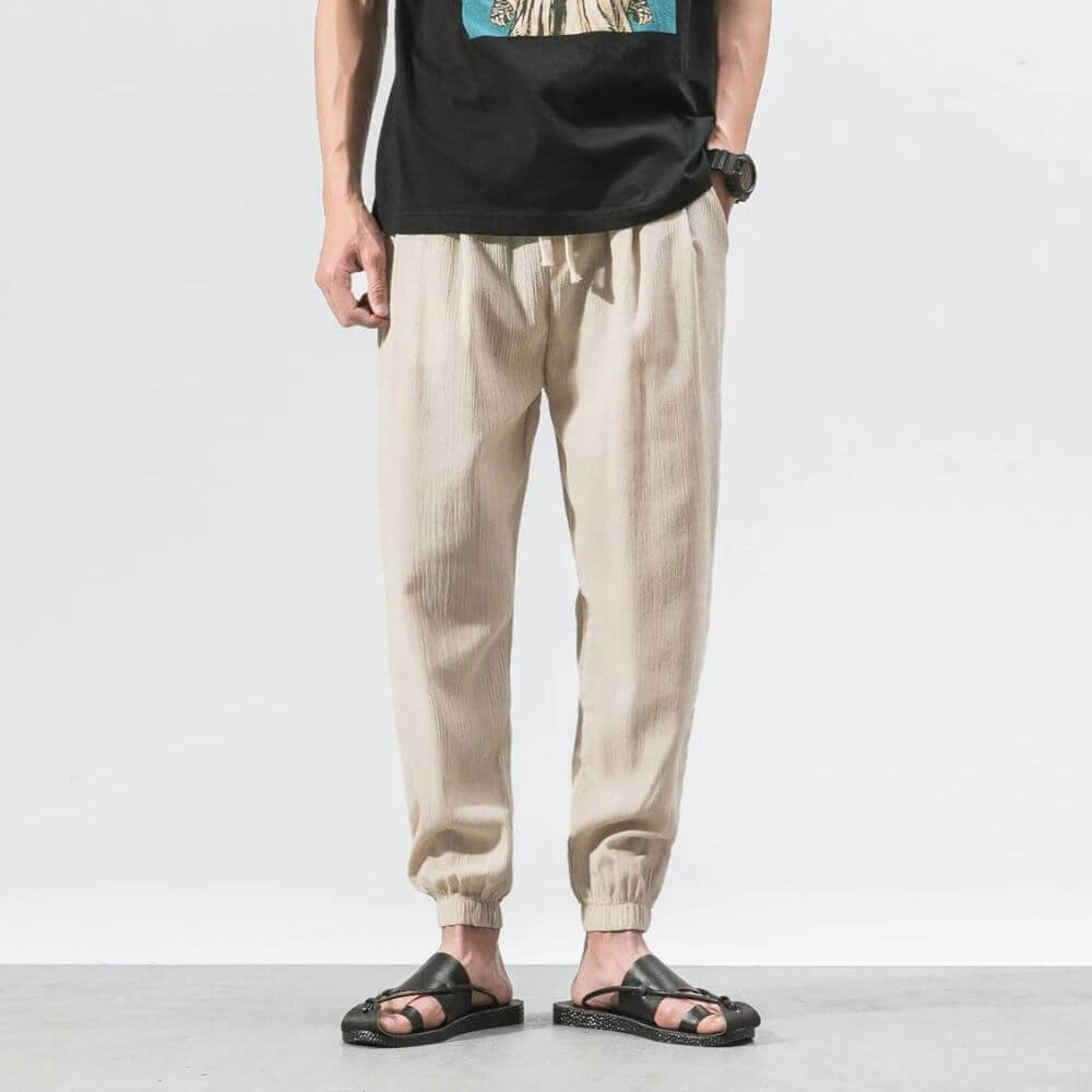 Comfort elastic waist trousers for men | Riku -22