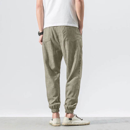Comfort elastic waist trousers for men | Riku -21