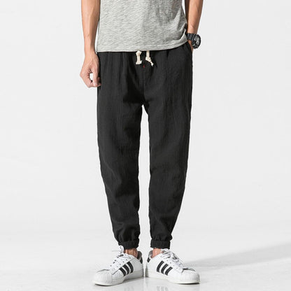 Comfort elastic waist trousers for men | Riku -7