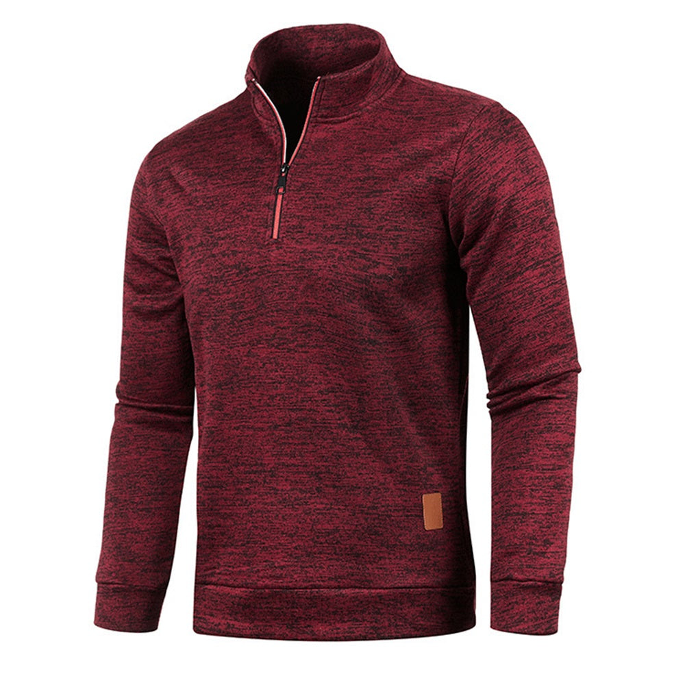 Zip heathered modern sweater for men | Jared -6