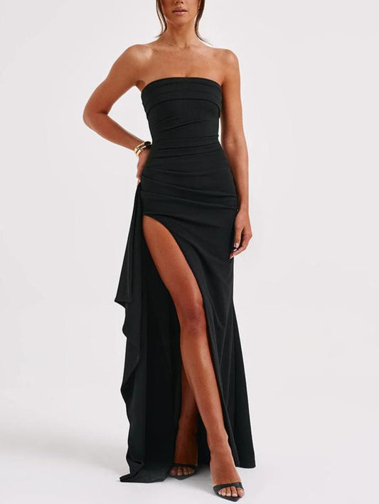Maxi back nu straps dress for women | Irina -1