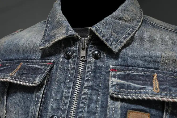 Denim casual jacket for men | Clark -5
