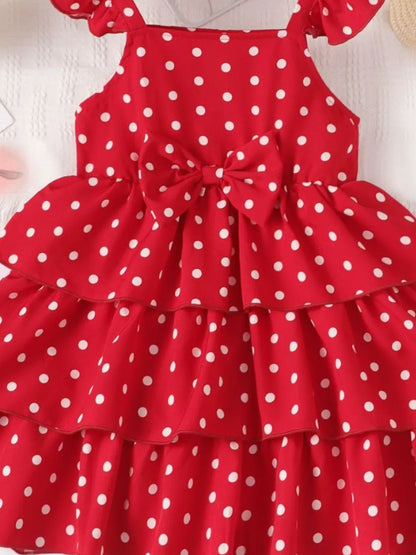 Christmas ruffles petite girl outfit dress for women -3