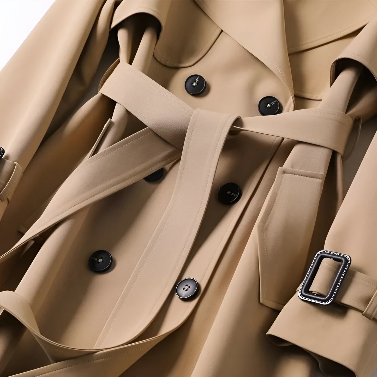 Trench elegant coat for women -2