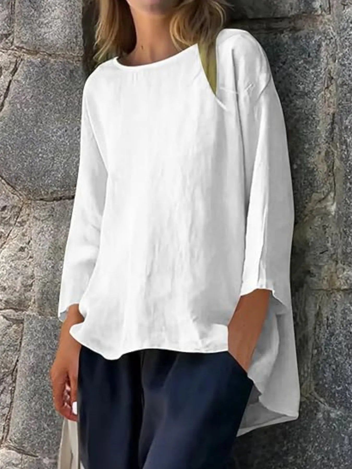 Long chic blouse for women -5