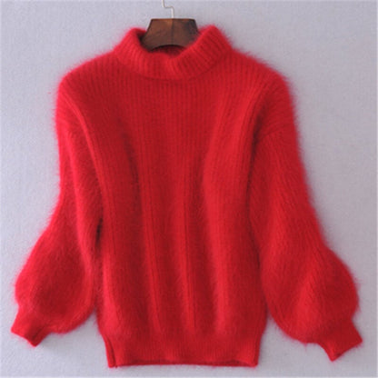 Fit knit wool sweater for women | Loose -8