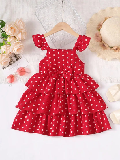 Christmas ruffles petite girl outfit dress for women -2