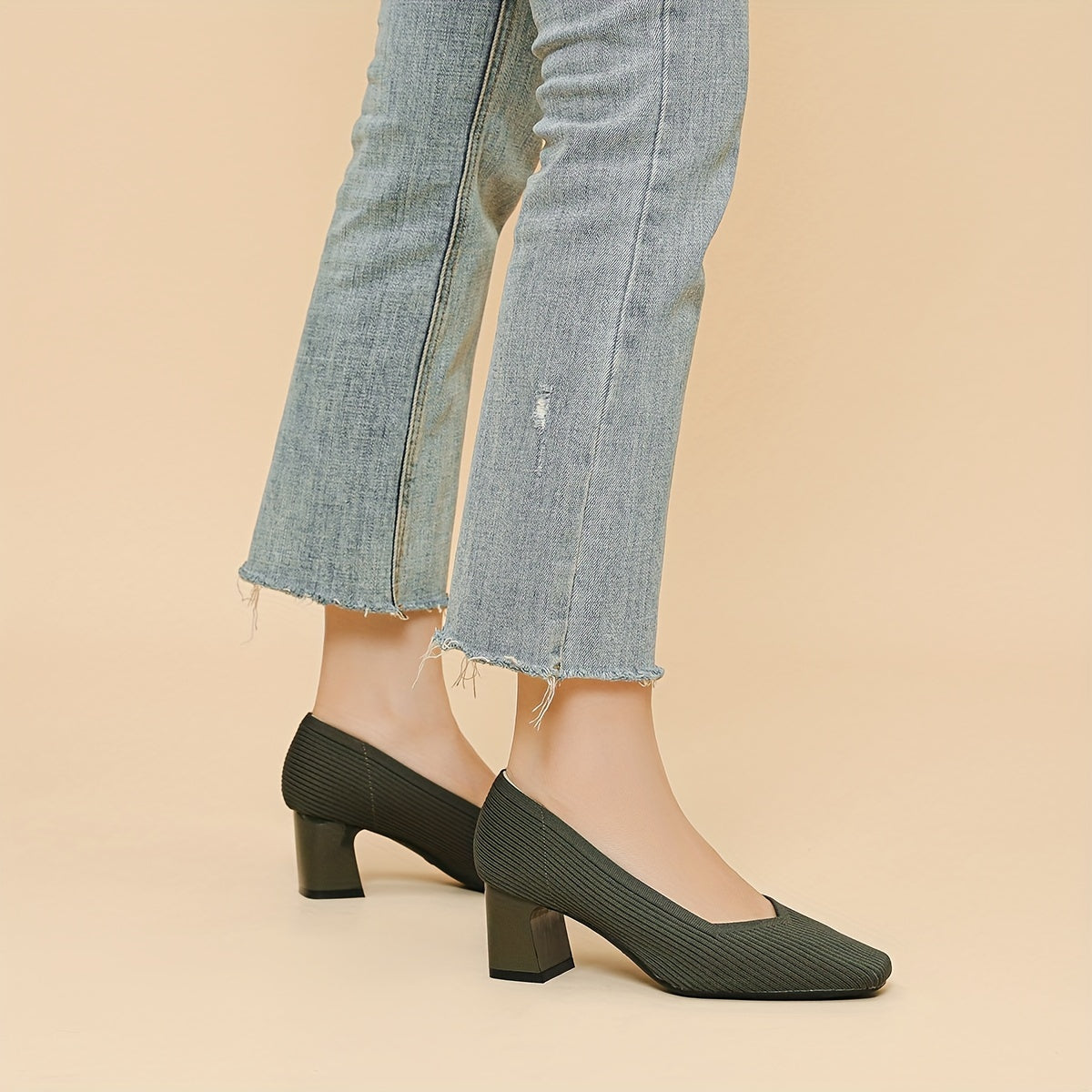 Elegant heeled stable pumps for women | Ameline -9