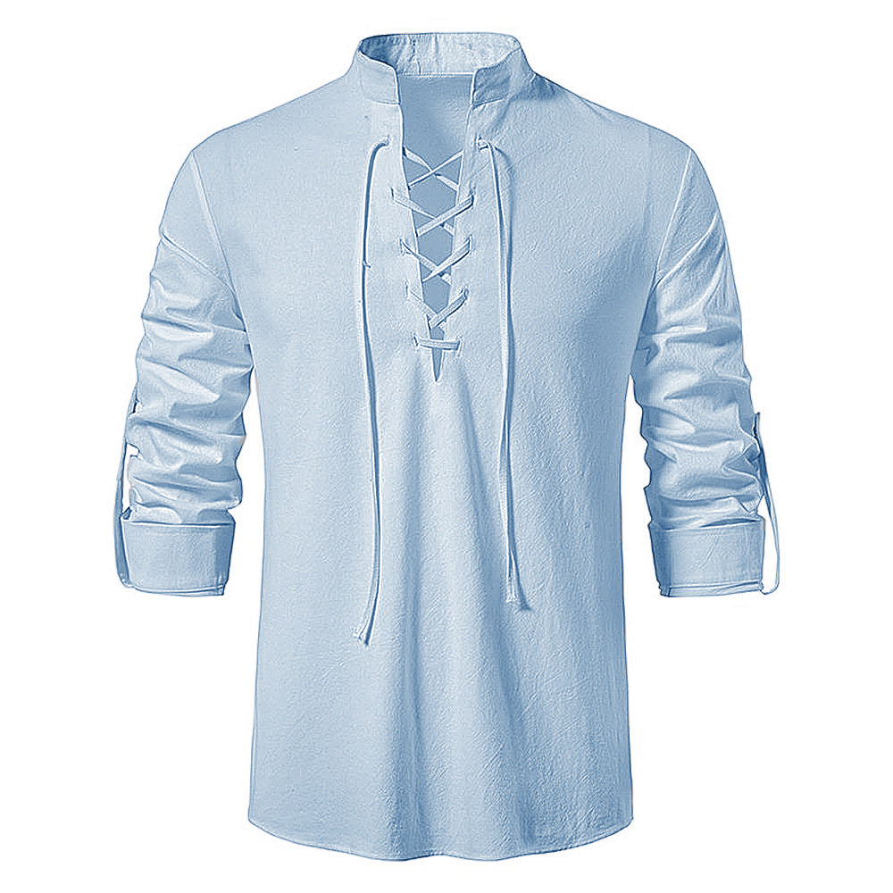Cotton vintage shirt for men | Drew -5