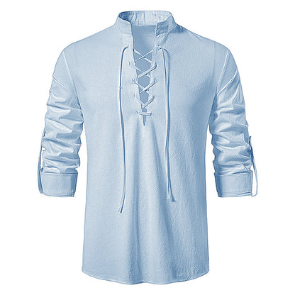 Cotton vintage shirt for men | Drew -5