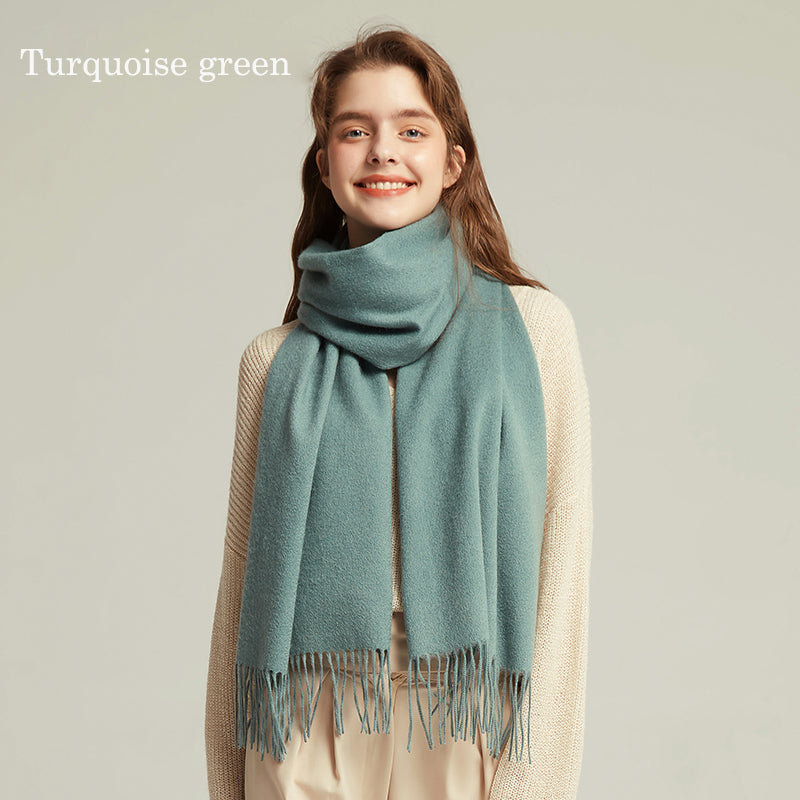 Winter oversized fringe scarf for women | Xiara -11