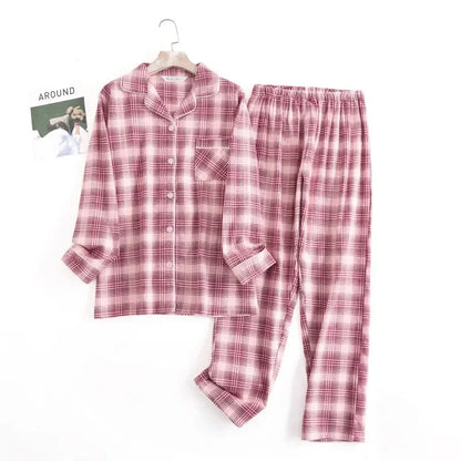 Pyjamas checked cotton set for women | Ovelia -5