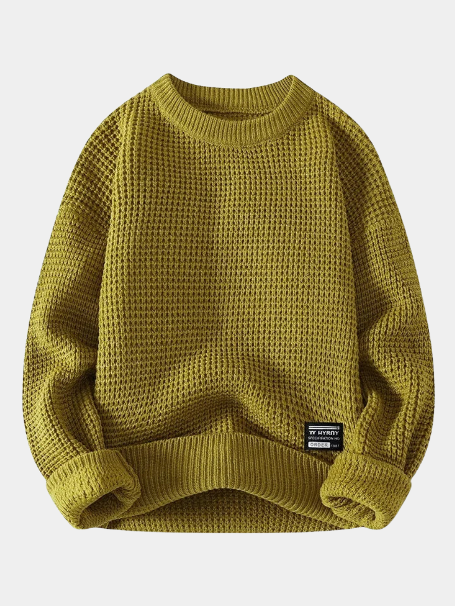 Refined textured sweater for men -1