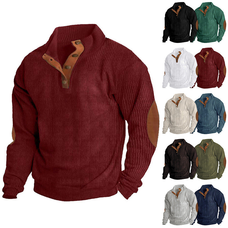 Sport trendy high collar sweater for men | Carl -2