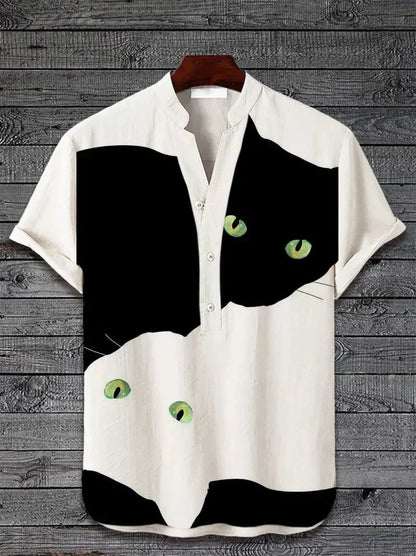 Linen printed shirt for men | Kai -10