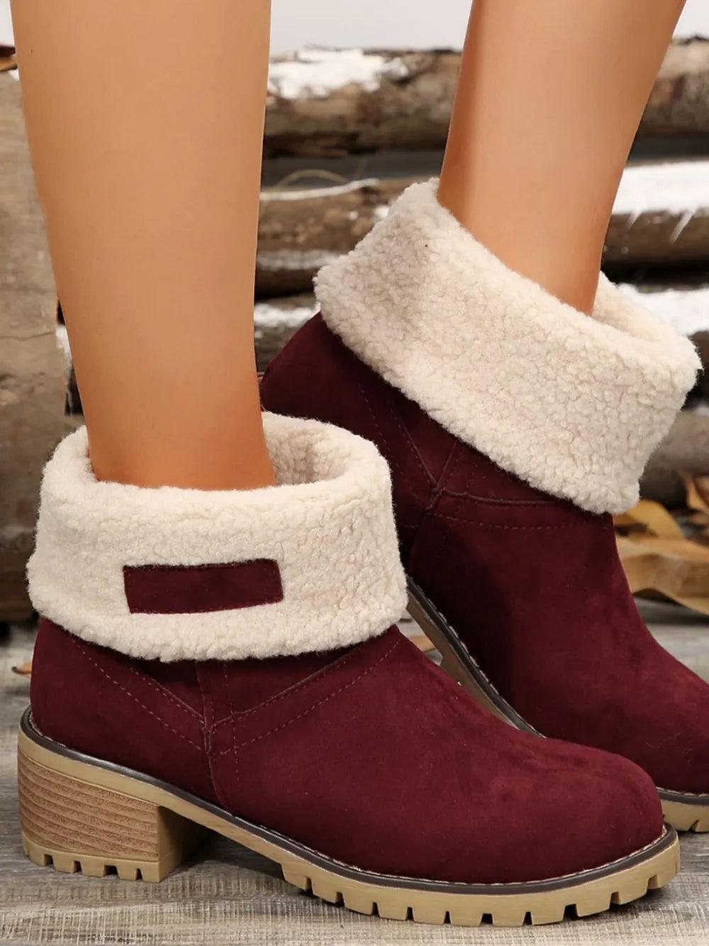 Winter heel mi-top boots for women | Emmanuella -23