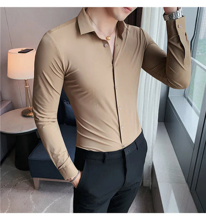 Seam high stretch shirt for men | Thor -16