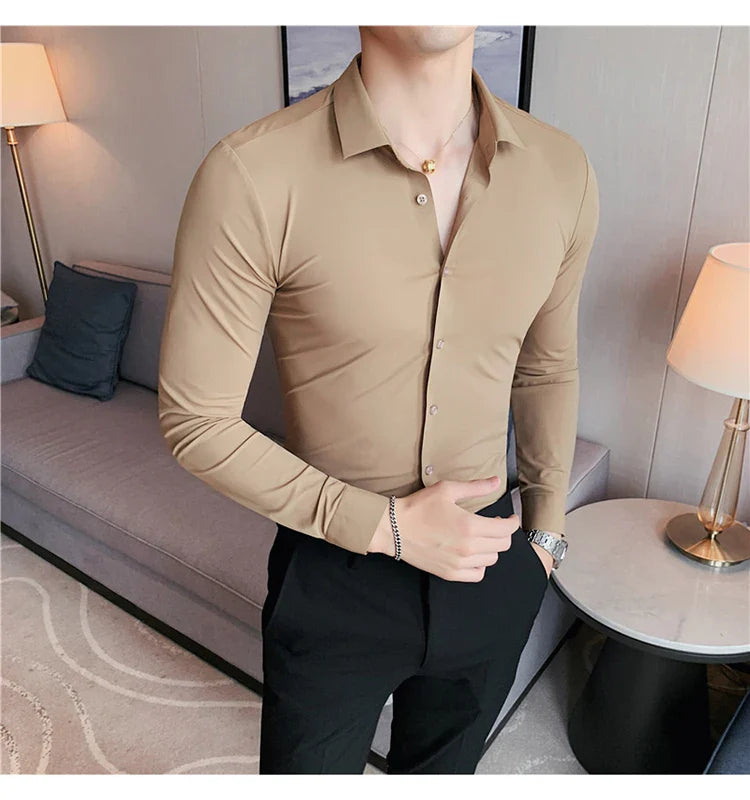 Seam high stretch shirt for men | Thor -17