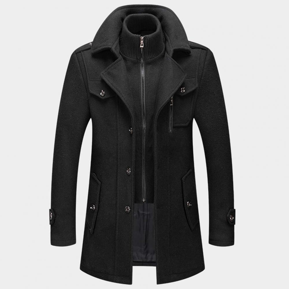 Elegant long jacket for men -7