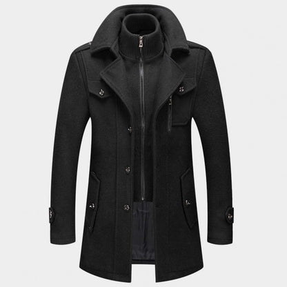 Elegant long jacket for men -7