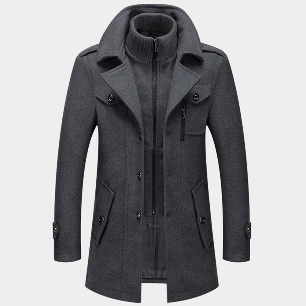 Elegant long jacket for men -6