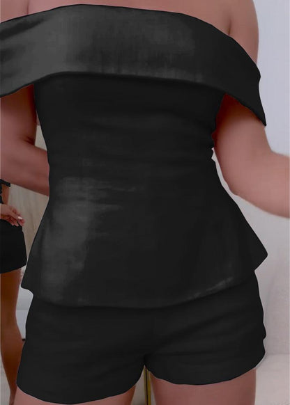 Women’s cropped button two-piece suit suit for women | Marlowe -4
