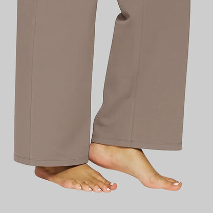 Stretch elegant trousers for women | High waist Comfort -5