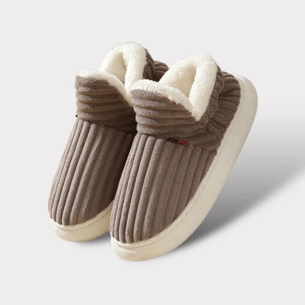Winter plush slippers for women | Olivier -4