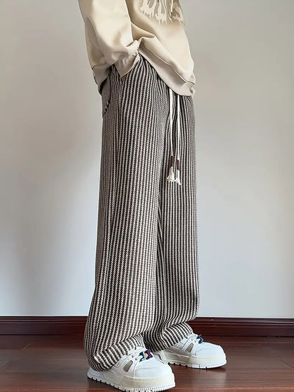 Baggy ribbed drawstring sweatpants for men | Calder -1