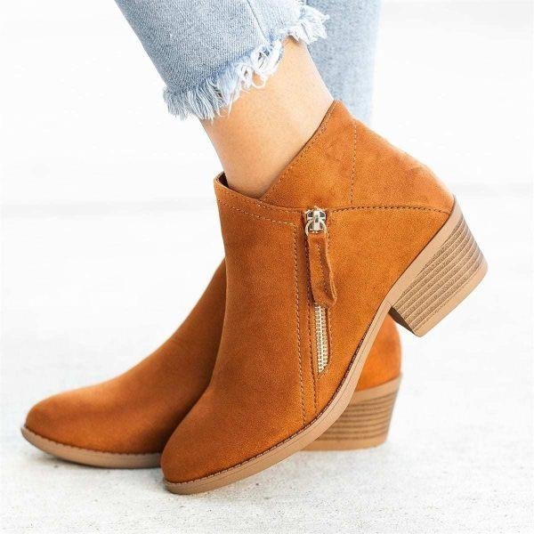 Ankle wedges elegant boots for women | Jetta -4