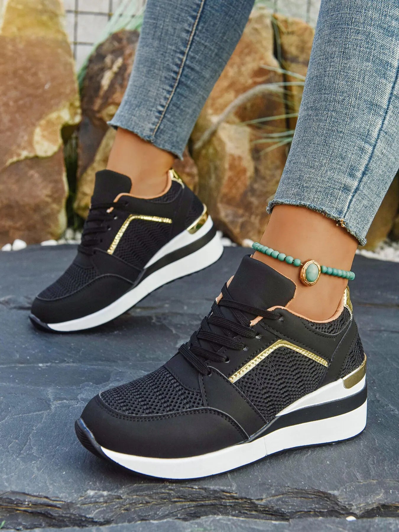 Walking shoes sport mesh breathable sneakers for women | Elune -2