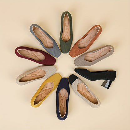 Elegant heeled stable pumps for women | Ameline -2