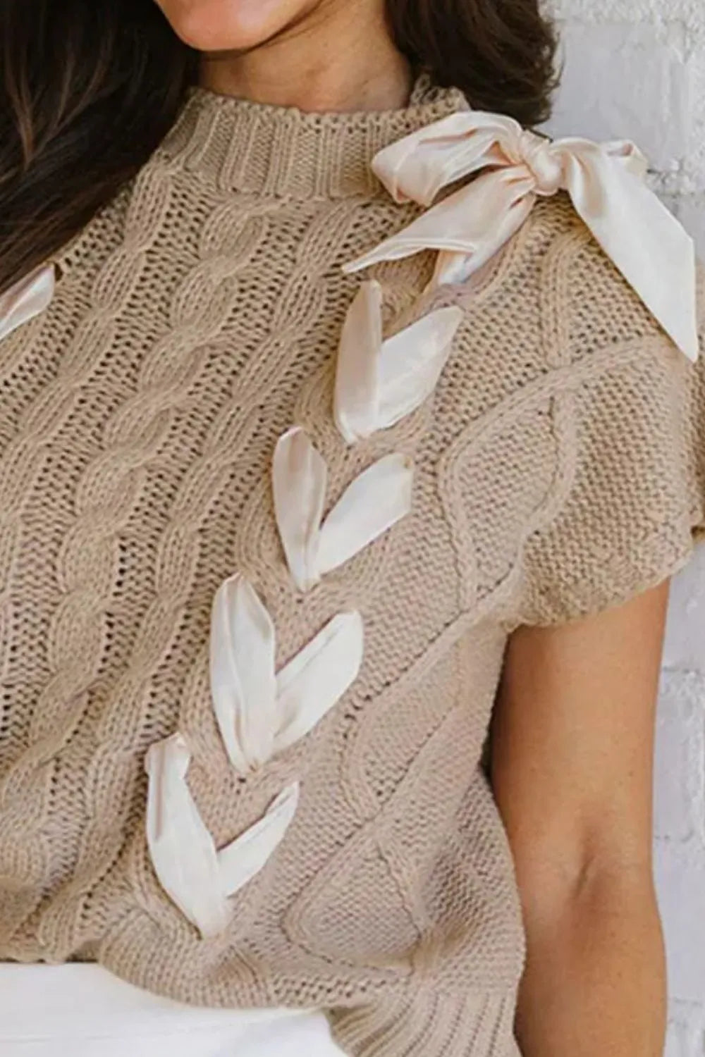 Court crochet top knit casual vest for women | Barbara -3