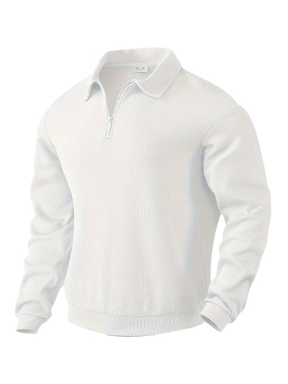 Refined zip-up quart tour sweater for men | Elliot -4
