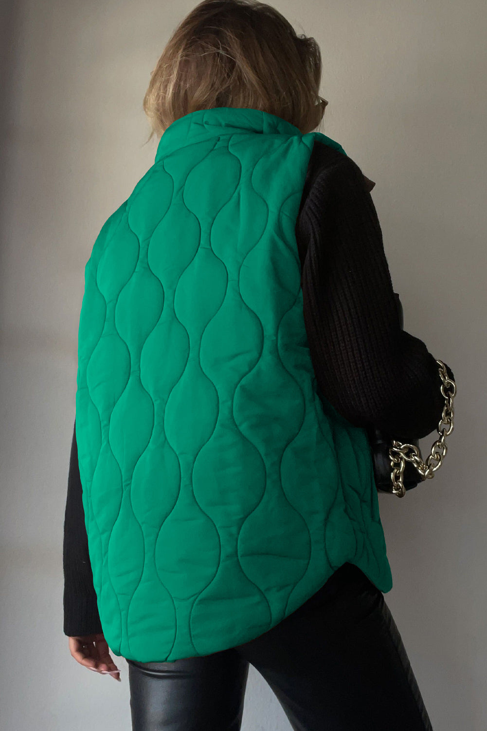 Quilted winter coat lightweight sleeveless vest for women | Krist -8