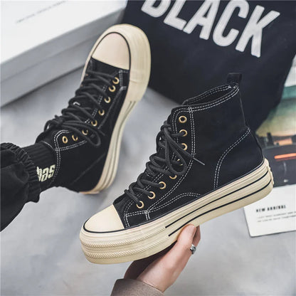 Platform high-top cushioned sole sneakers for men | Ardent -9