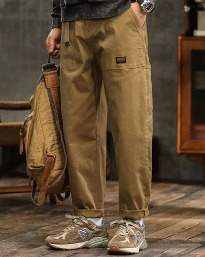 Cargo classic trousers for men | Straight cut -4