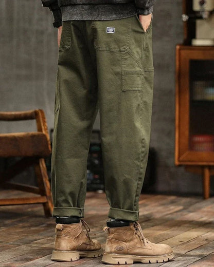 Cargo classic trousers for men | Straight cut -3